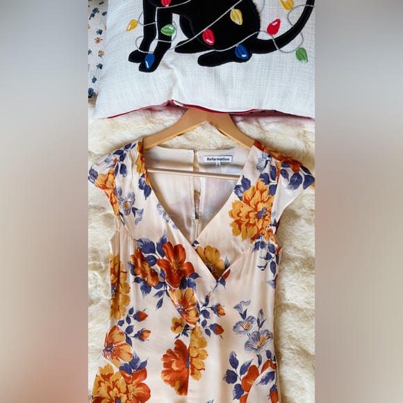 Reformation Baden Midi Dress in Hari, brand new, never worn, never washed. - Picture 10 of 15
